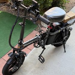E- Bike. Electric Bikes.Hisent 740W Adult Folding Electric Bicycle, 48V 15A/17.5A Lithium Battery, Range Up To 32 Miles, Top Speed 20 Miles Per Hour, 