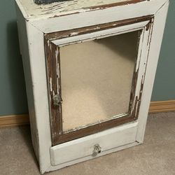 Antique Farmhouse, Wood Medicine Cabinet