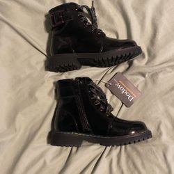 Girls Size 12 Black Boots - Brand New