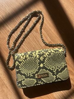Bebe Snakeskin Crossbody Purse