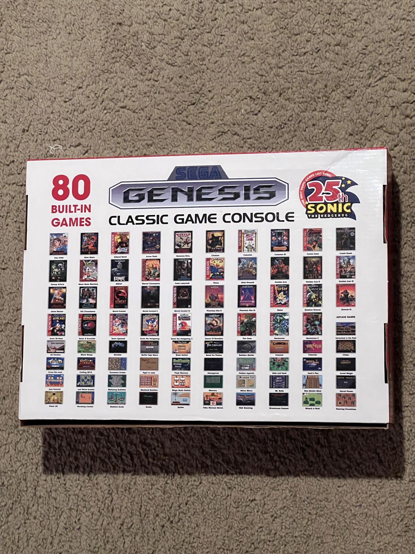 sega genesis classic game console 80 games list