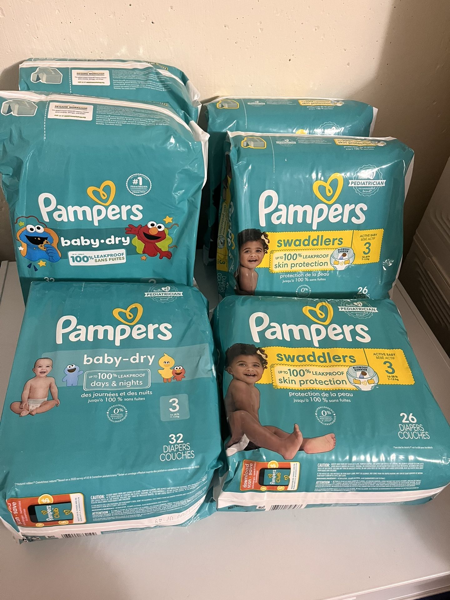 Pamper Diapers Size 3 ,