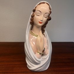 Mid Century MADONNA Praying Woman Virgin Mary Figurine