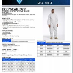 XL Polyethylene Zipper Serged Seam Disposable Coverall (2 Pallets)(2500 CVRLS)