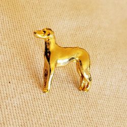 Small Gold Or Gold Tone Dog Breed? Pin Broach 3/4 X 1 Inch Read Below