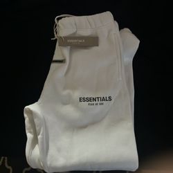 Essentials White Sweatpants (not firm on price)