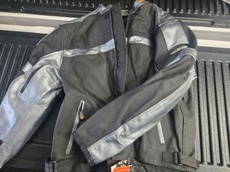 NB Sports quilted leather or motorcycle jacket. Size XL