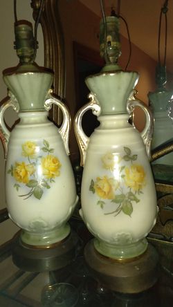 Set of antique lamps
