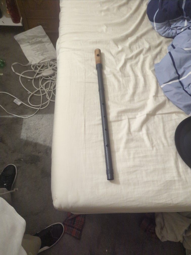 Flute In D Minor Pentatonic Made Of Carbon Fiber With A Wood Mouthpiece