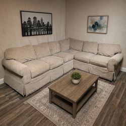 La-Z-Boy Beige Sectional -- FREE Delivery (Twin Cities Metro)