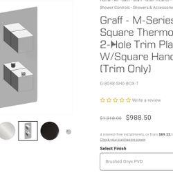 Graff Valve Cover/Body Spray Head