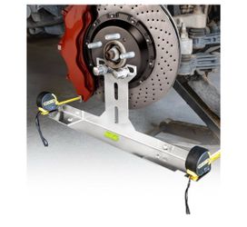 Wheel Toe Alignment Tool Kit for at Home DIY Garage Use, Stainless Steel Toe Plates with Dual Tape Measures, Quick Front-End Toe Check for Automotive 