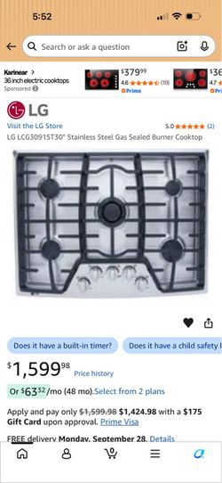 Lg  cook top