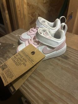 Pink And White Nike Shoes