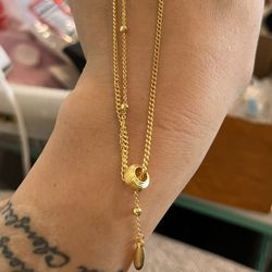 24k gold-plated necklace
