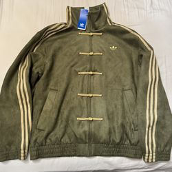 New Adidas Chinese New Year Jacket Green Olive Color Size Small Authentic 