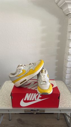 Nike Air Max 1 White Yellow Sneakers