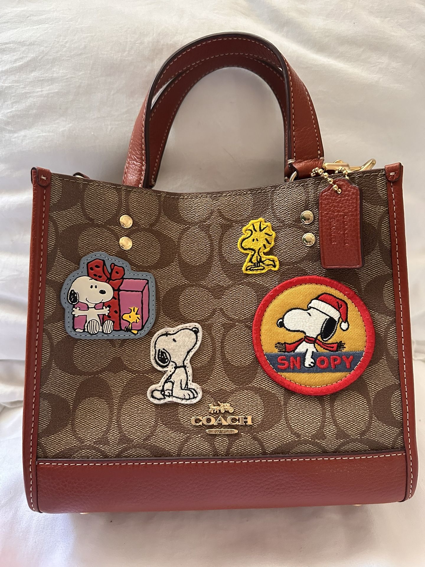 Coach x Peanuts Snoopy Collaboration Tote Bag
