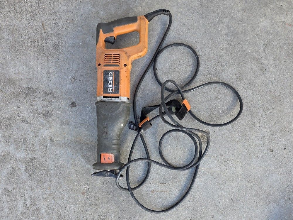 RIDGID Reciprocating Saw – Heavy Duty Power Tool (Corded)