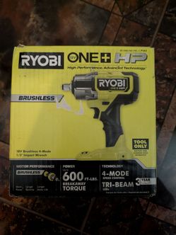 Ryobi impact wrench 1/2 inch P262 600ft lb