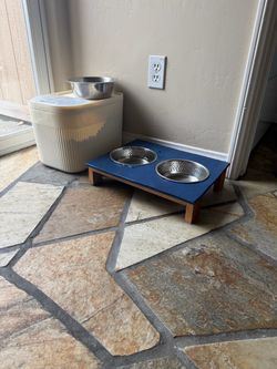 Custom Dog Bowl Stand
