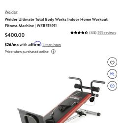 Weider Total Body Cable / Body Weight System 