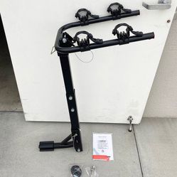New in box $45 Tilt Folding 2-Bike Mount Rack Bicycle Carrier for 1-1/4” and 2” Hitch Cars 70lbs Capacity