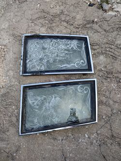 Tengo Este Par De Vidrios Con Diseños