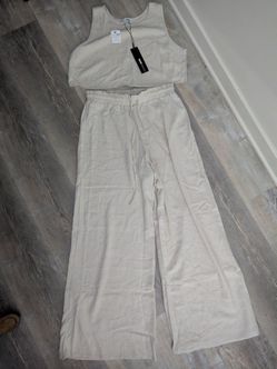 Linen pant set S