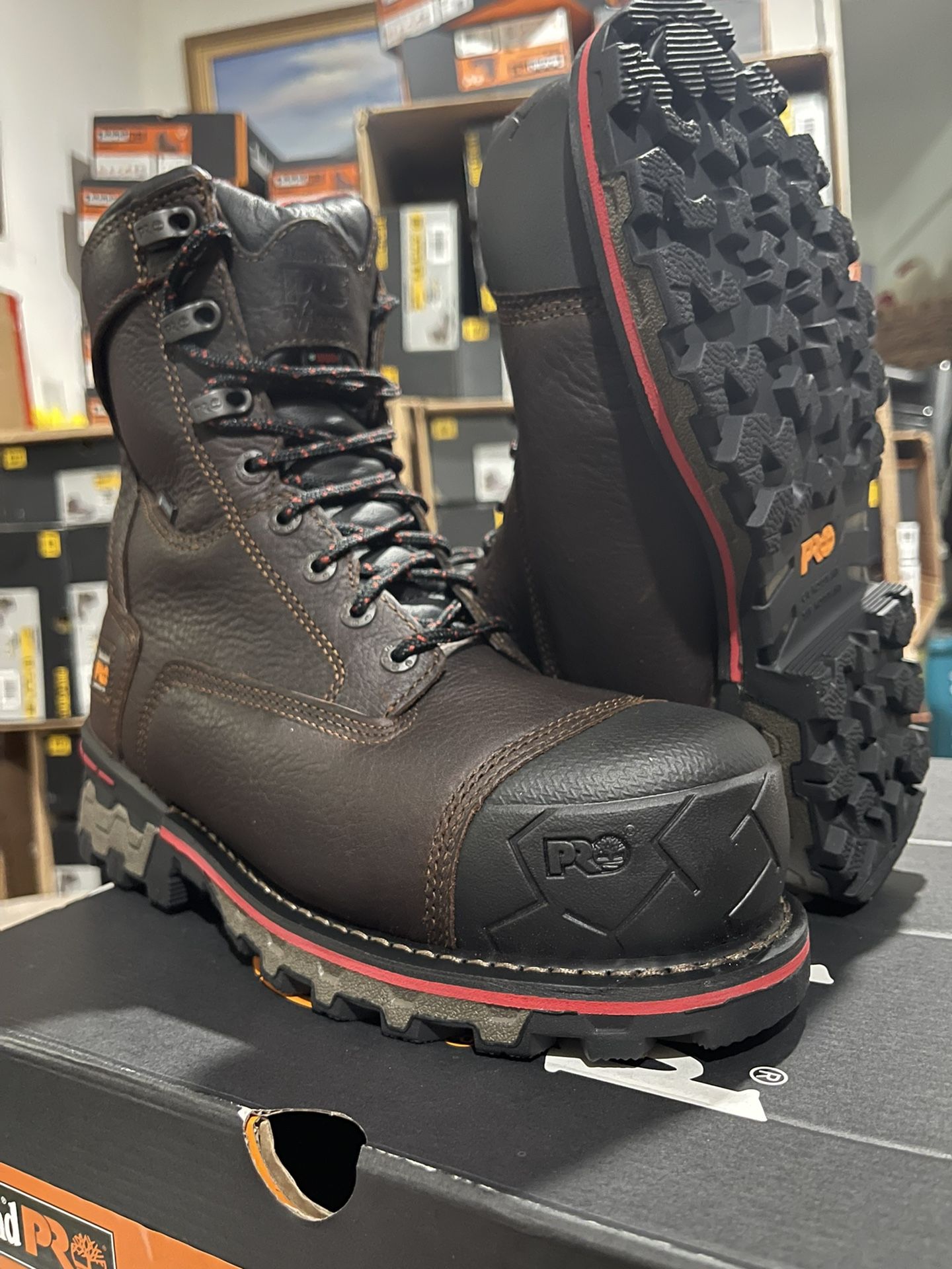 WORK BOOTS // TIMBERLAND PRO // BOONDOCK// WATERPROOF //COMPOSITE TOE//1000g Insulated //