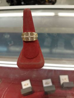 Cross gold ring