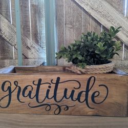 Wooden Gratitude Box