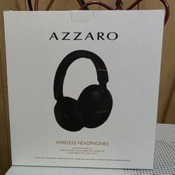 Azzaro Wireless Headphones Black Color Brand New In Box