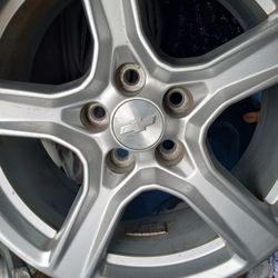 Four 5 SPOKE  5 LUG   CHEVY  MAG RIMS