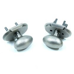 signature hardware interior knob Privacy Set 2 3/8" - Distressed Antique Nickel