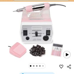 Makartt Nail Drill - Portable Electric Nail File Machine Geneviere E File Pink JD700 Professional