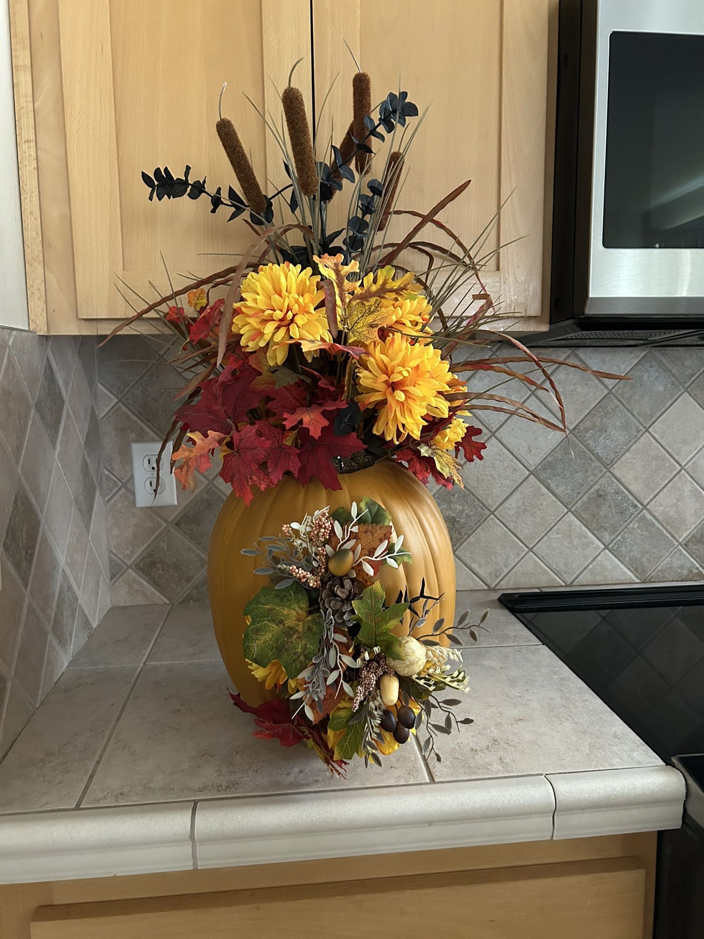 Autumn Decoration - In An Artificial Pumpkin