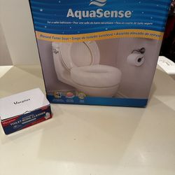 NEW AquaSense Raised Toilet Seat