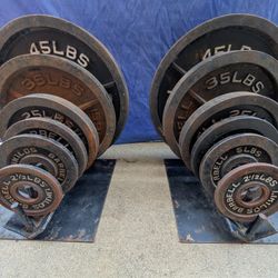 245 Lb Olympic Weight Set 