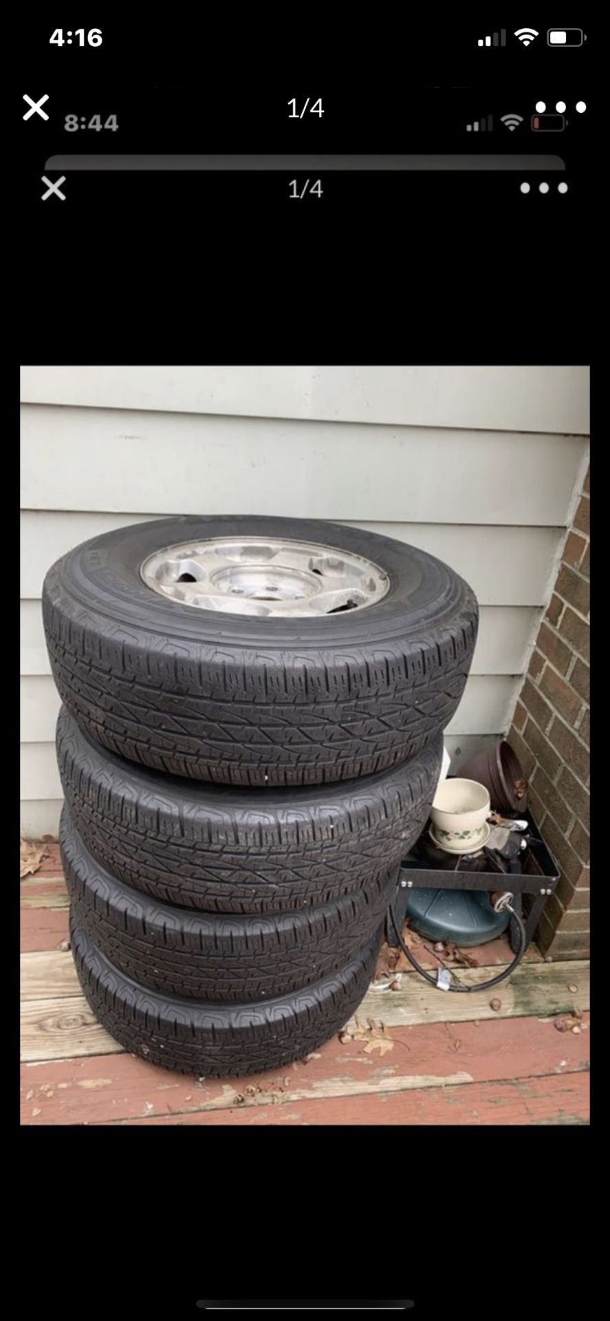 2005 chevrolet silverado tires with caps. 6 Lugs