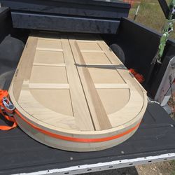 Double 1680 Archvl Top Door With A FRAME FOR A 2×6 WALL.