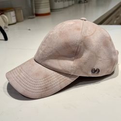 Calia by Carrie Underwood light pink faux suede baseball cap 🧢