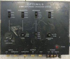 3 way car audio crossover