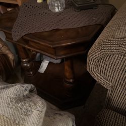 Wood end tables
