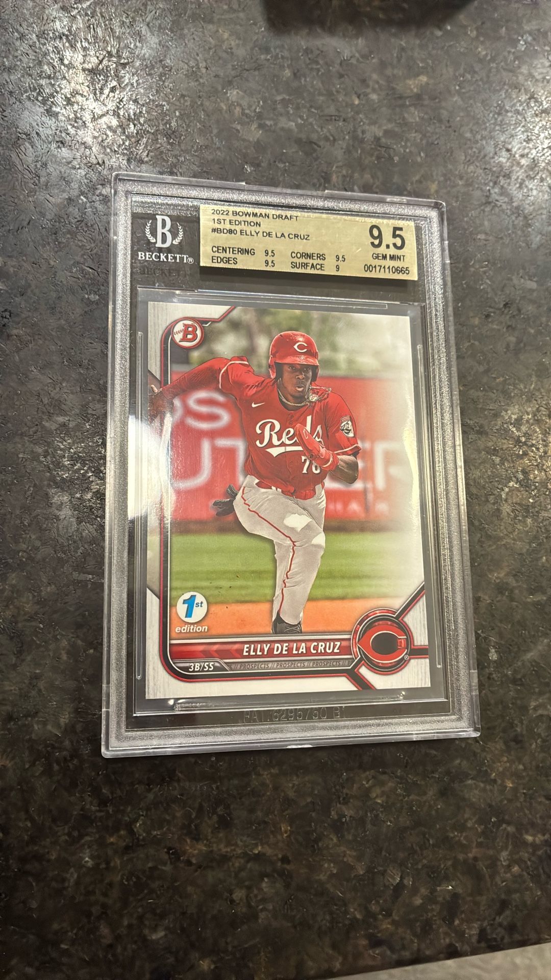 2022 Bowman Draft 1st EDITION - ELLY DE LA CRUZ - BGS 9.5