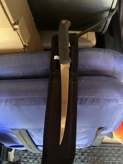 Shearing Fish Knife W/case New