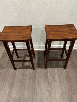 Pier One solid wood stools