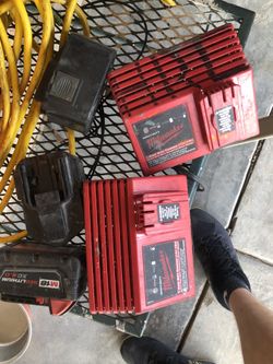 Miluwakee batteries n chargers