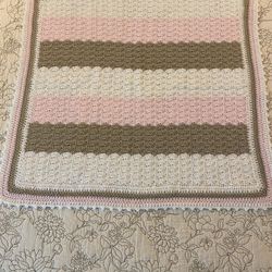 Newly Hand-Crocheted Baby Afghan