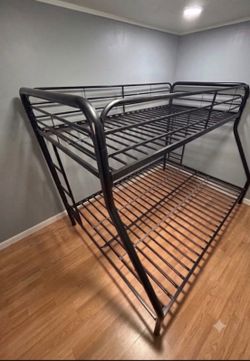 Metal black bunk bed